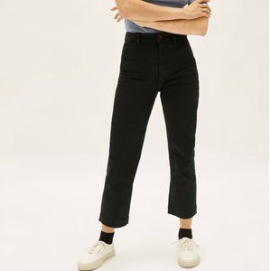 NWOT Everlane Straight Leg Pant in Black